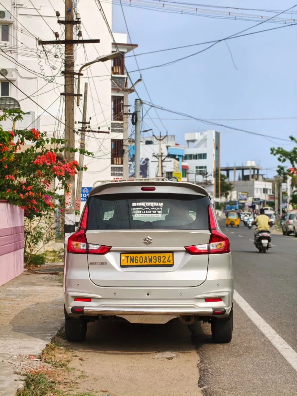 Maruti Ertiga taxi service in Kanyakumari — Exterior Rear